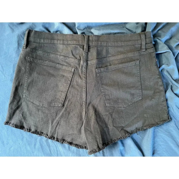 Pistola Women's Winston High Rise Fray Hem Short Seek And Destroy‎ Black Size 33 - Picture 6 of 7